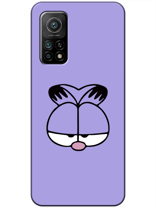 Xiaomi%20Mi%2010T%20Garfield%20Lila%20Telefon%20Kılıfı