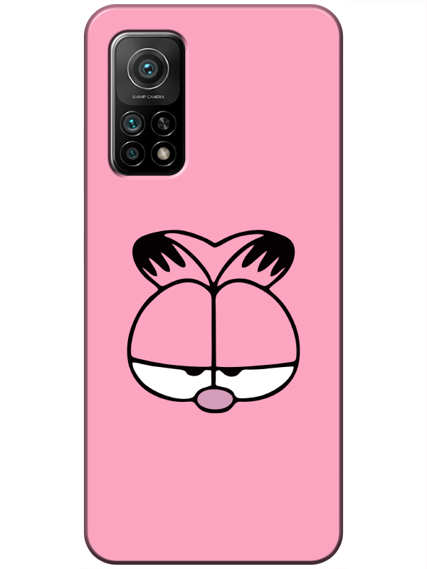 Xiaomi%20Mi%2010T%20Garfield%20Pembe%20Telefon%20Kılıfı