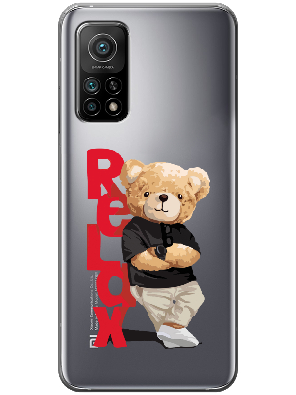 Xiaomi%20Mi%2010T%20Teddy%20Bear%20Relax%20Şeffaf%20Telefon%20Kılıfı