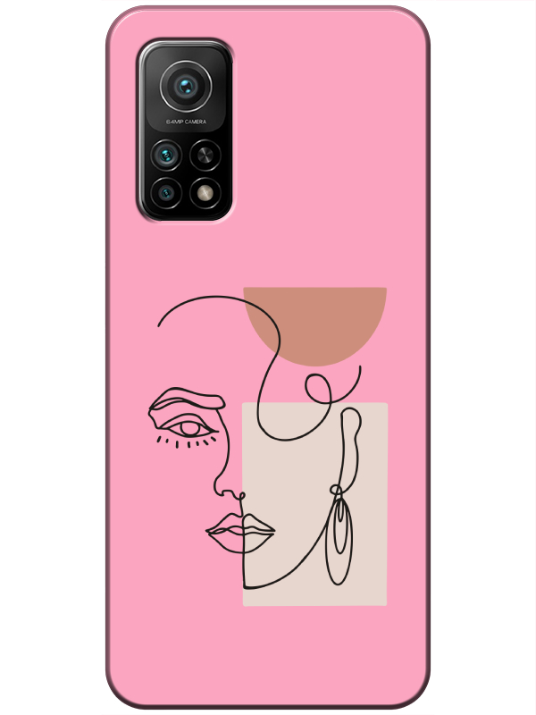 Xiaomi%20Mi%2010T%20Women%20Art%20Pembe%20Telefon%20Kılıfı