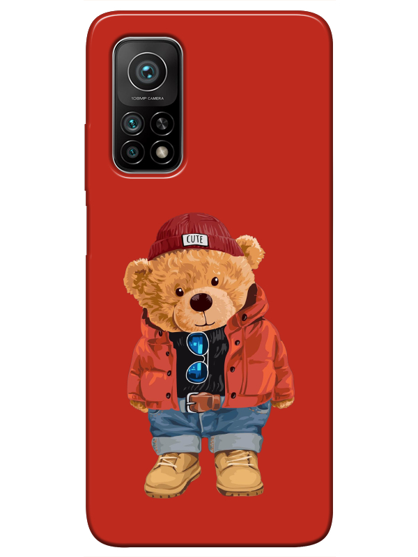 Xiaomi%20Mi%2010T%20Pro%20Teddy%20Bear%20Kırmızı%20Telefon%20Kılıfı