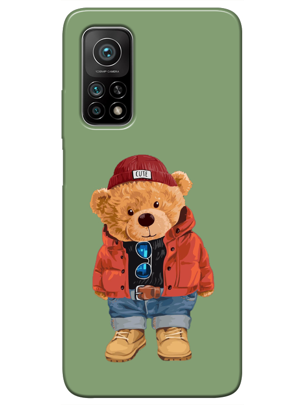 Xiaomi%20Mi%2010T%20Pro%20Teddy%20Bear%20Yeşil%20Telefon%20Kılıfı