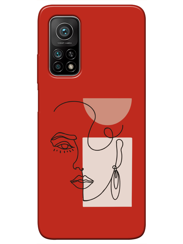 Xiaomi%20Mi%2010T%20Pro%20Women%20Art%20Kırmızı%20Telefon%20Kılıfı