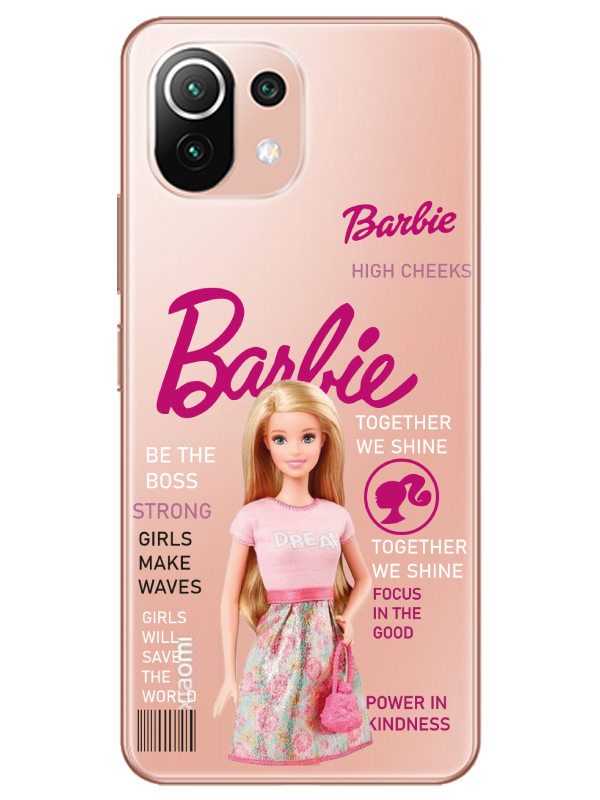 Xiaomi%20Mi%2011%20Barbie%20Şeffaf%20Telefon%20Kılıfı