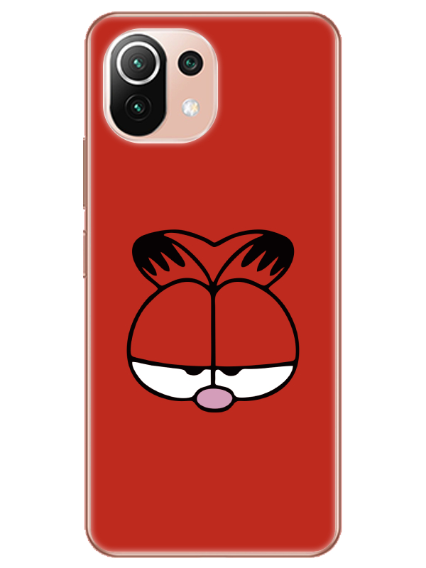 Xiaomi%20Mi%2011%20Garfield%20Kırmızı%20Telefon%20Kılıfı