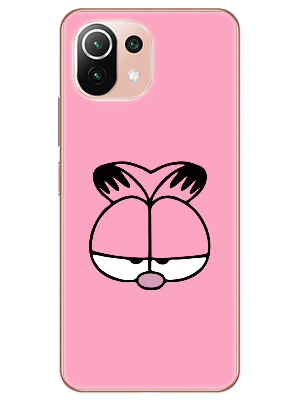 Xiaomi%20Mi%2011%20Garfield%20Pembe%20Telefon%20Kılıfı