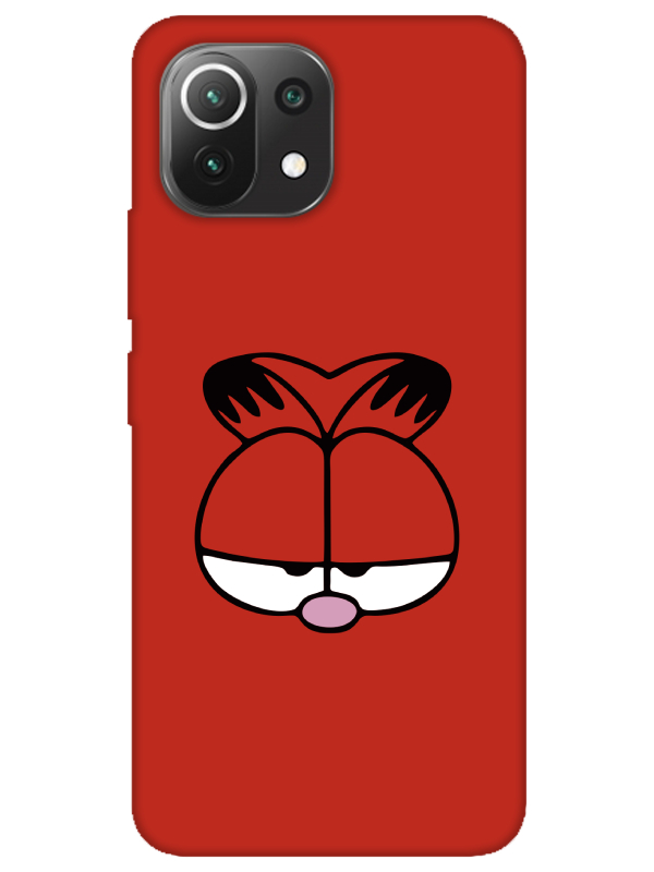 Xiaomi%20Mi%2011%20Lite%20Garfield%20Kırmızı%20Telefon%20Kılıfı