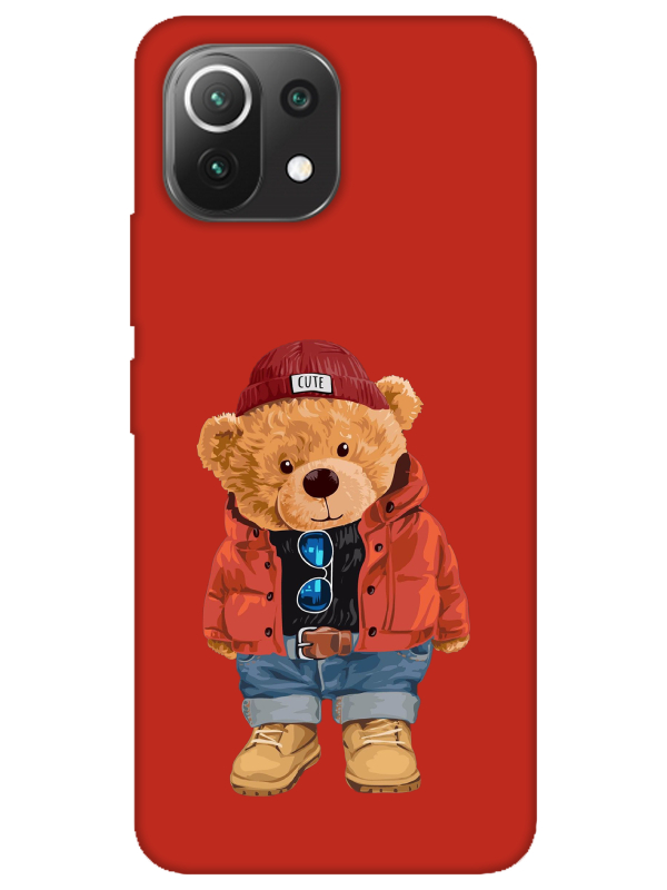 Xiaomi%20Mi%2011%20Lite%20Teddy%20Bear%20Kırmızı%20Telefon%20Kılıfı