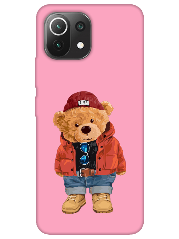 Xiaomi%20Mi%2011%20Lite%20Teddy%20Bear%20Pembe%20Telefon%20Kılıfı