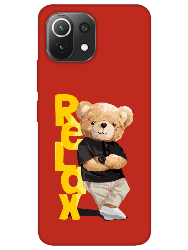 Xiaomi%20Mi%2011%20Lite%20Teddy%20Bear%20Relax%20Kırmızı%20Telefon%20Kılıfı