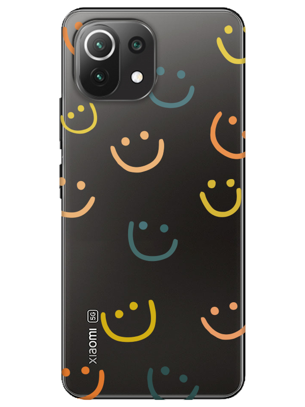 Xiaomi%20Mi%2011%20Lite%20Emoji%20Gülen%20Yüz%20Şeffaf%20Telefon%20Kılıfı