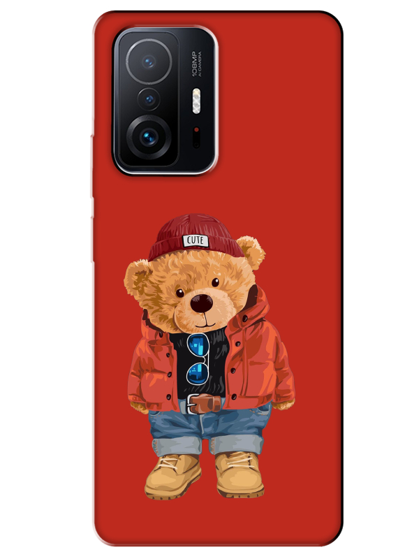 Xiaomi%20Mi%2011T%20Teddy%20Bear%20Kırmızı%20Telefon%20Kılıfı