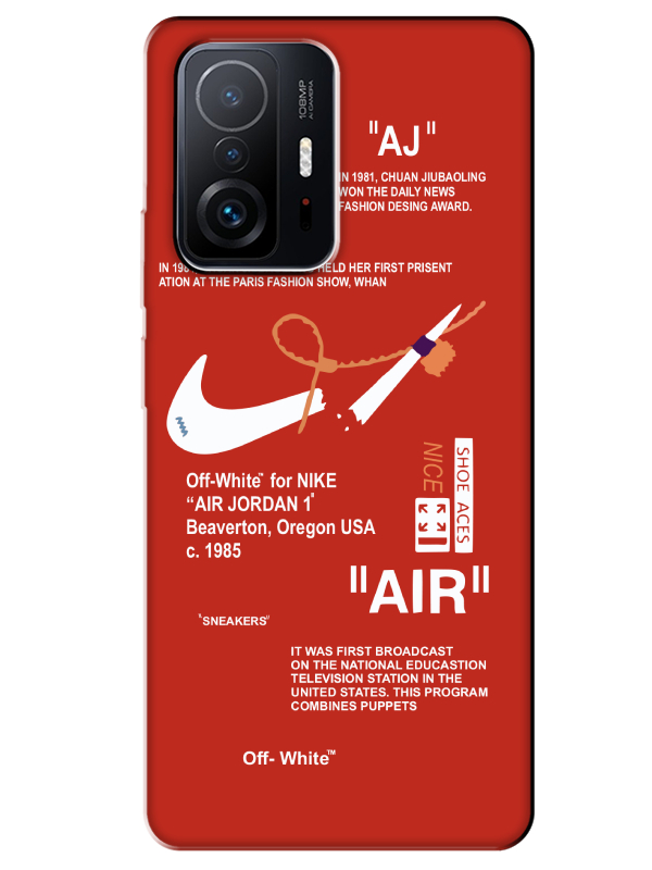 Xiaomi%20Mi%2011T%20Nike%20Air%20Kırmızı%20Telefon%20Kılıfı