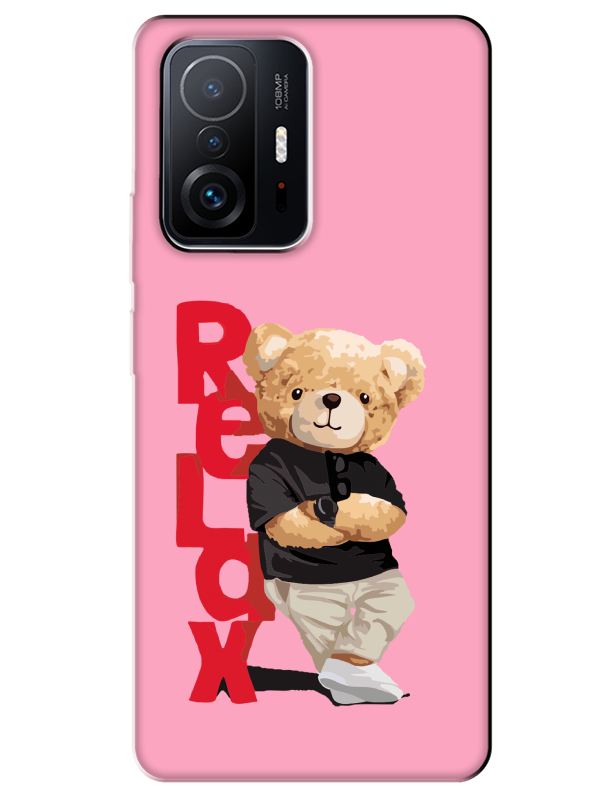 Xiaomi%20Mi%2011T%20Pro%20Teddy%20Bear%20Relax%20Pembe%20Telefon%20Kılıfı