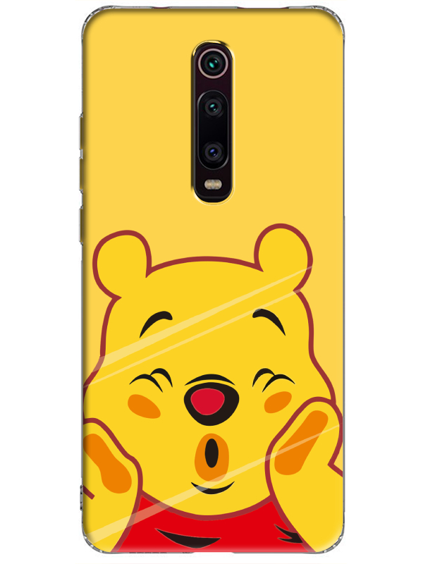 Xiaomi%20Mi%209T%20Winnie%20The%20Pooh%20Sarı%20Telefon%20Kılıfı