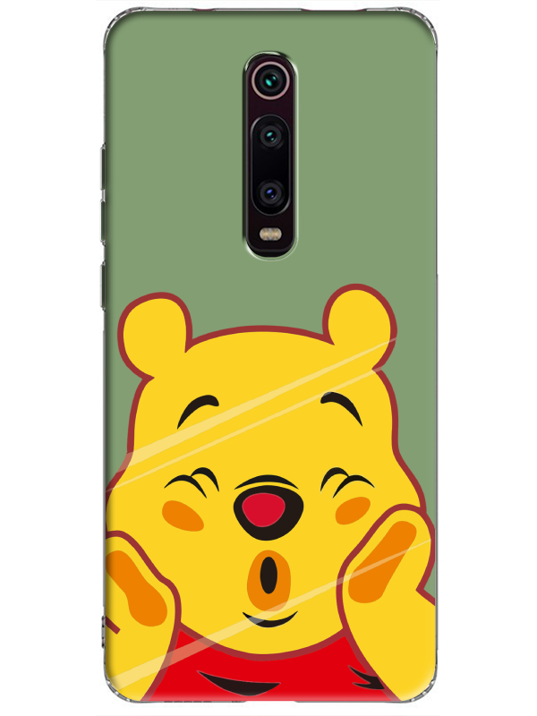 Xiaomi%20Mi%209T%20Winnie%20The%20Pooh%20Yeşil%20Telefon%20Kılıfı