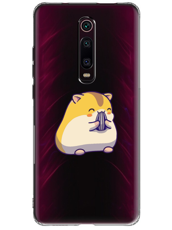 Xiaomi%20Mi%209T%20Sevimli%20Hamster%20Şeffaf%20Telefon%20Kılıfı