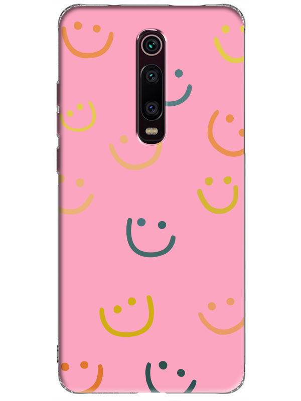 Xiaomi%20Mi%209T%20Emoji%20Gülen%20Yüz%20Pembe%20Telefon%20Kılıfı