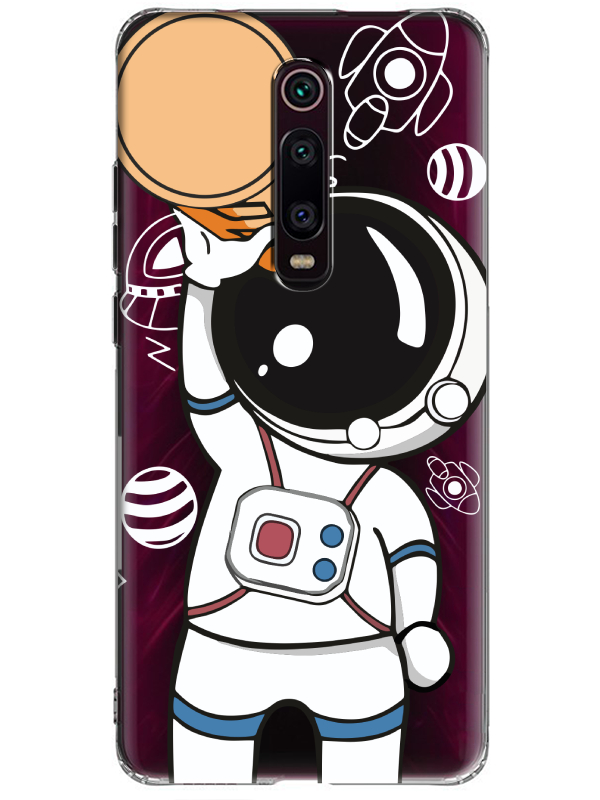 Xiaomi%20Mi%209T%20Astronot%20Şeffaf%20Telefon%20Kılıfı