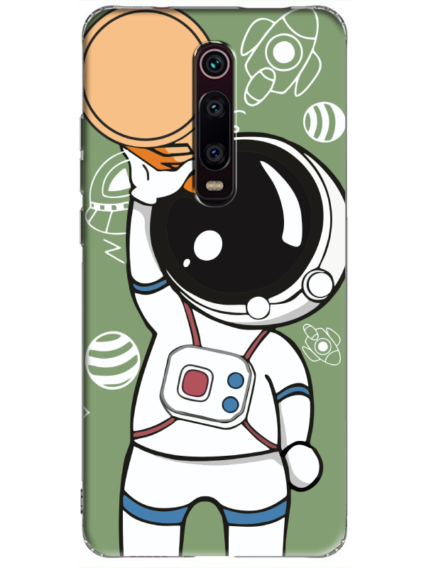 Xiaomi%20Mi%209T%20Astronot%20Yeşil%20Telefon%20Kılıfı