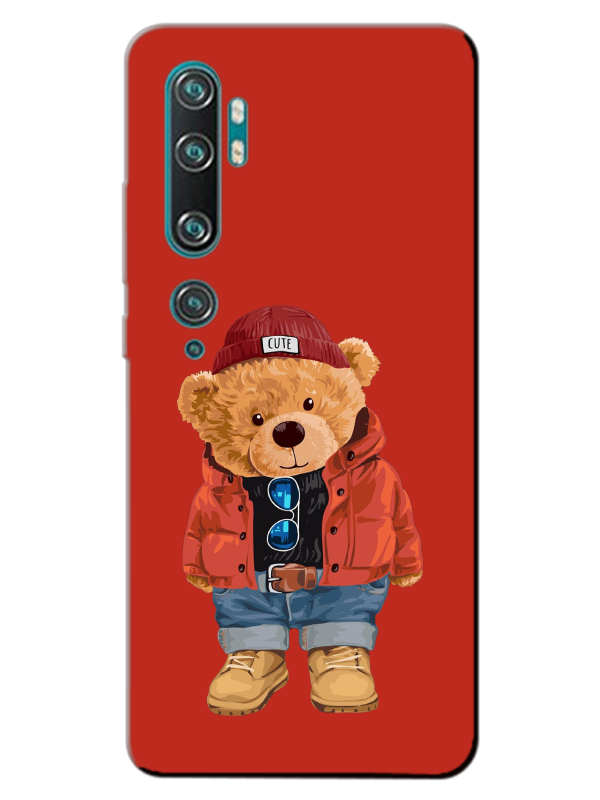 Xiaomi%20Mi%20Note%2010%20Teddy%20Bear%20Kırmızı%20Telefon%20Kılıfı