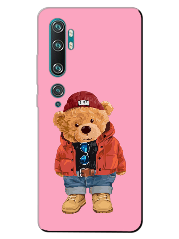 Xiaomi%20Mi%20Note%2010%20Teddy%20Bear%20Pembe%20Telefon%20Kılıfı