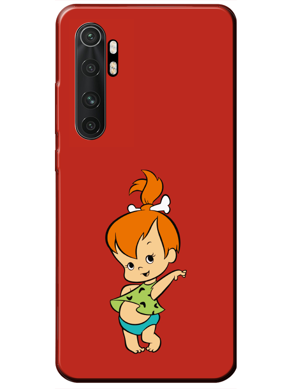 Xiaomi%20Mi%20Note%2010%20Lite%20Taş%20Devri%20Kız%20Bebek%20Kırmızı%20Telefon%20Kılıfı