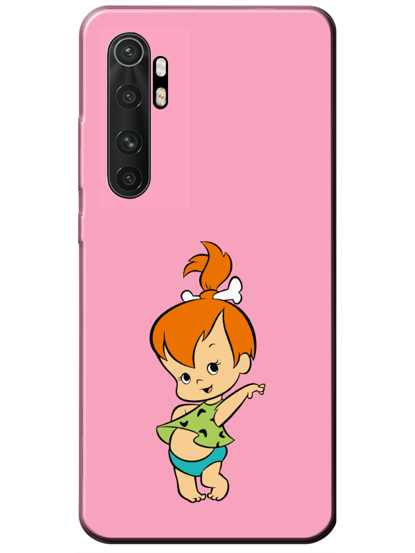 Xiaomi%20Mi%20Note%2010%20Lite%20Taş%20Devri%20Kız%20Bebek%20Pembe%20Telefon%20Kılıfı