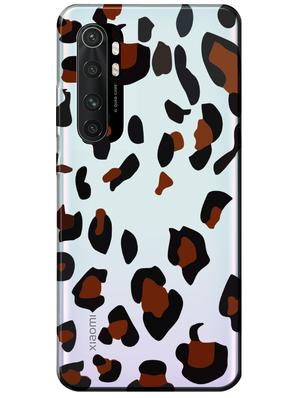 Xiaomi%20Mi%20Note%2010%20Lite%20Leopar%20Desen%20Şeffaf%20Telefon%20Kılıfı