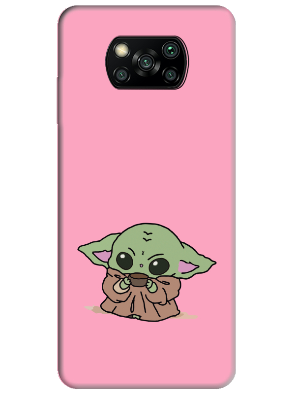 Poco%20X3%20NFC%20Baby%20Yoda%20Pembe%20Telefon%20Kılıfı