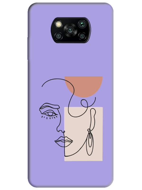 Poco%20X3%20NFC%20Women%20Art%20Lila%20Telefon%20Kılıfı