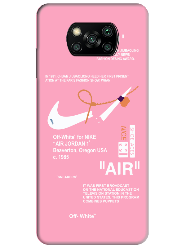 Poco%20X3%20NFC%20Nike%20Air%20Pembe%20Telefon%20Kılıfı