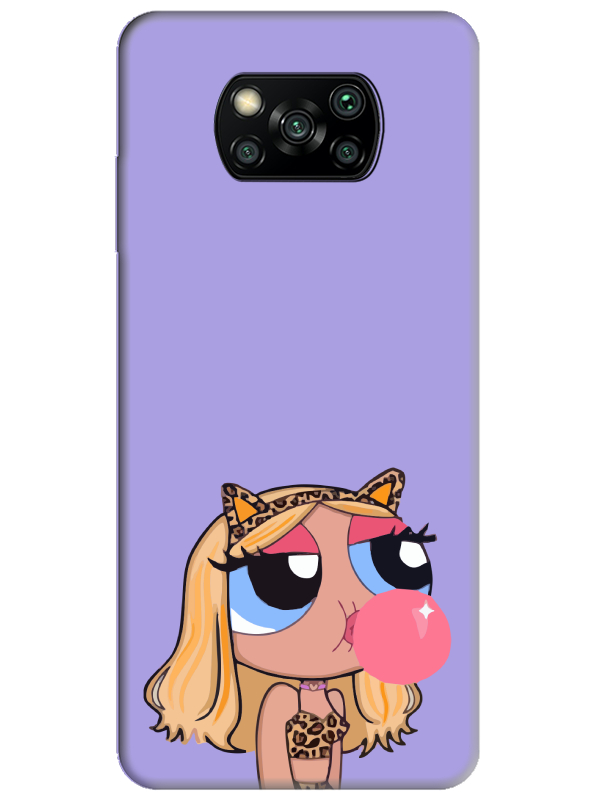 Poco%20X3%20Pro%20Powerpuff%20Girls%20Lila%20Telefon%20Kılıfı