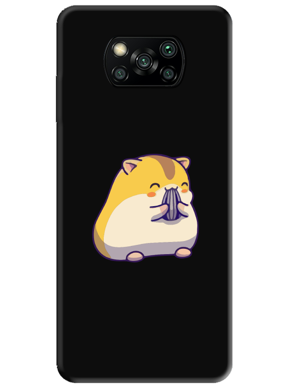 Poco%20X3%20Pro%20Sevimli%20Hamster%20Siyah%20Telefon%20Kılıfı