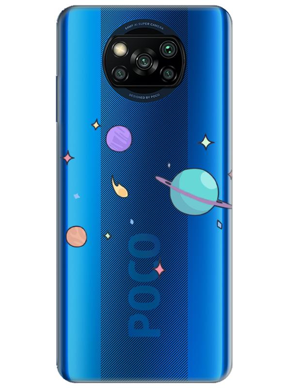 Poco%20X3%20Pro%20Gezegen%20Tasarım%20Şeffaf%20Telefon%20Kılıfı