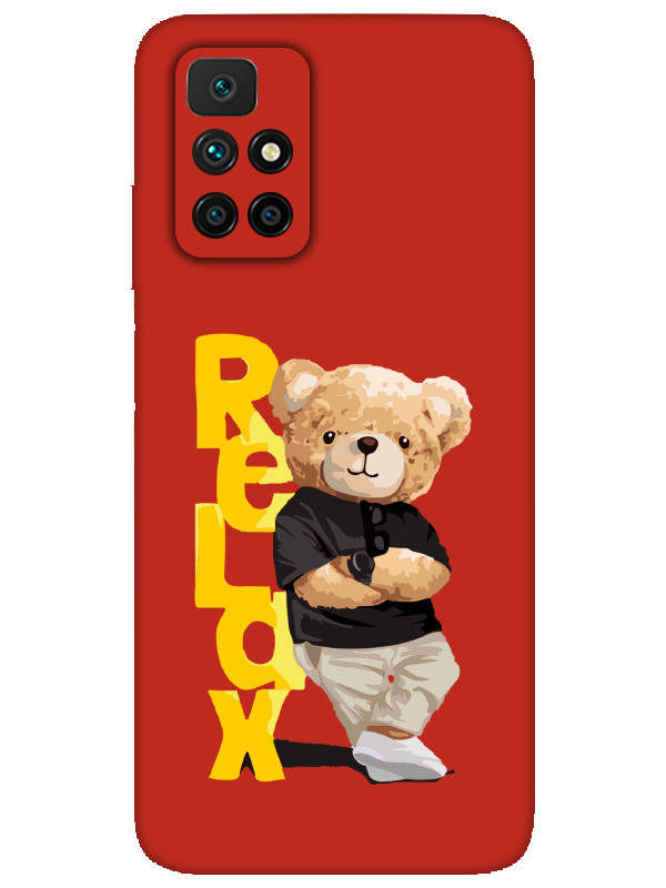 Redmi%2010%20Teddy%20Bear%20Relax%20Kırmızı%20Telefon%20Kılıfı