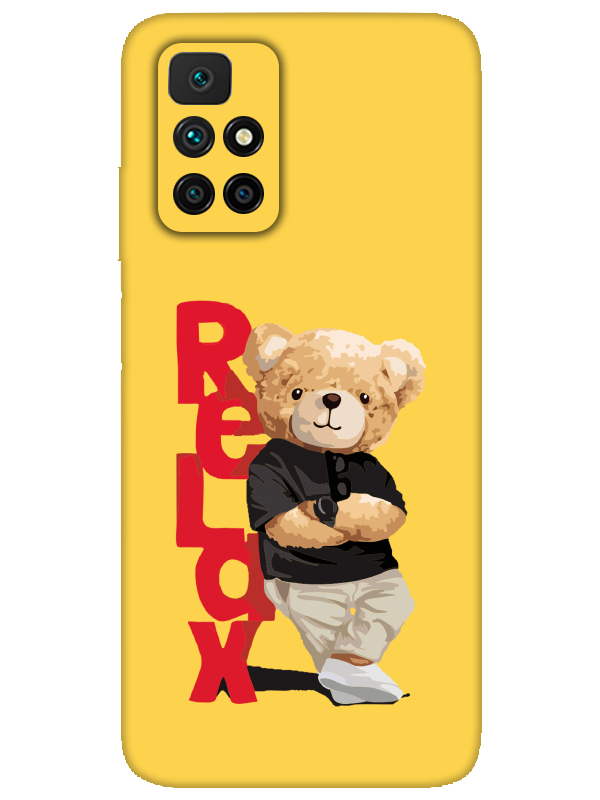 Redmi%2010%20Teddy%20Bear%20Relax%20Sarı%20Telefon%20Kılıfı