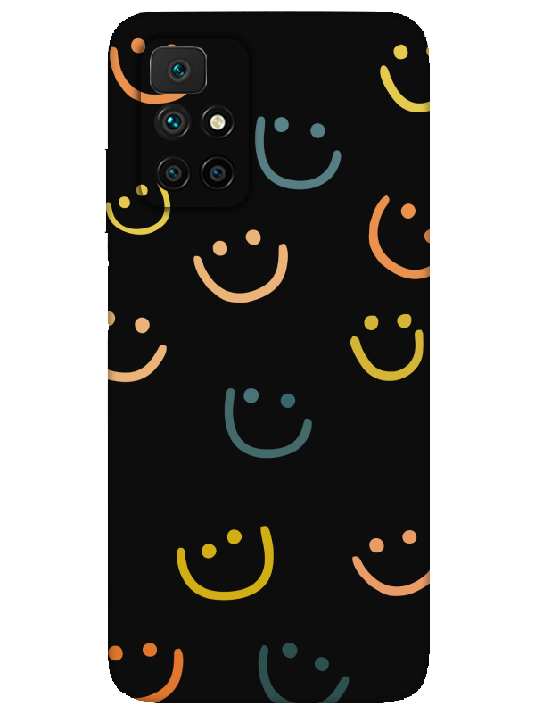 Redmi%2010%20Emoji%20Gülen%20Yüz%20Siyah%20Telefon%20Kılıfı