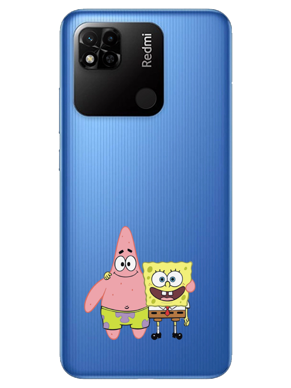 Redmi%2010A%20Sünger%20Bob%20Ve%20Patrickstar%20Şeffaf%20Telefon%20Kılıfı