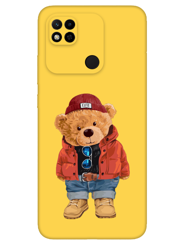 Redmi%2010A%20Teddy%20Bear%20Sarı%20Telefon%20Kılıfı