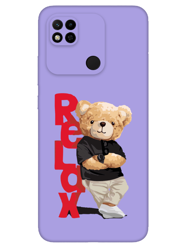 Redmi%2010A%20Teddy%20Bear%20Relax%20Lila%20Telefon%20Kılıfı