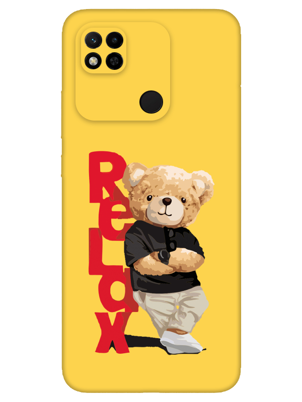 Redmi%2010A%20Teddy%20Bear%20Relax%20Sarı%20Telefon%20Kılıfı