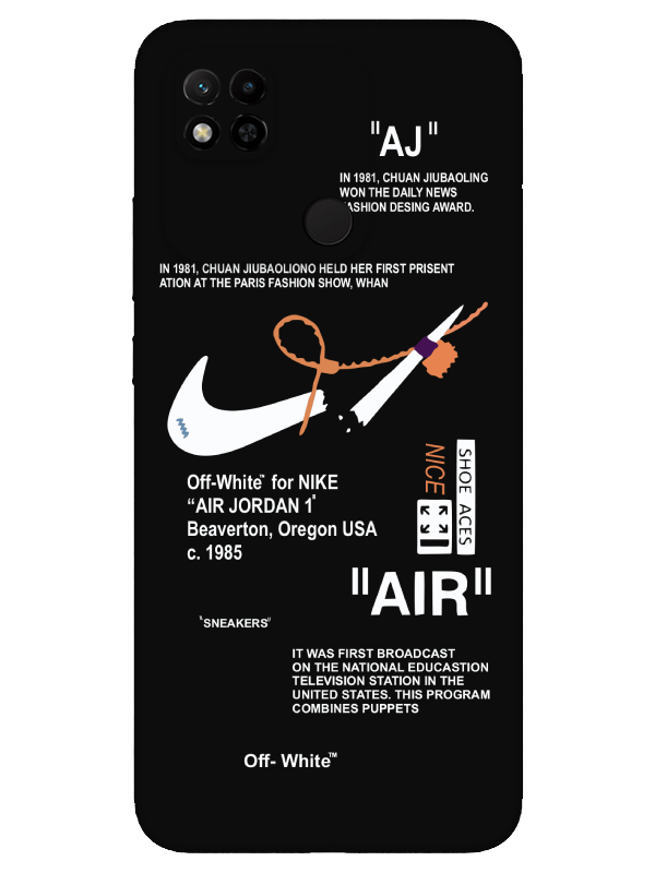 Redmi%2010A%20Nike%20Air%20Siyah%20Telefon%20Kılıfı