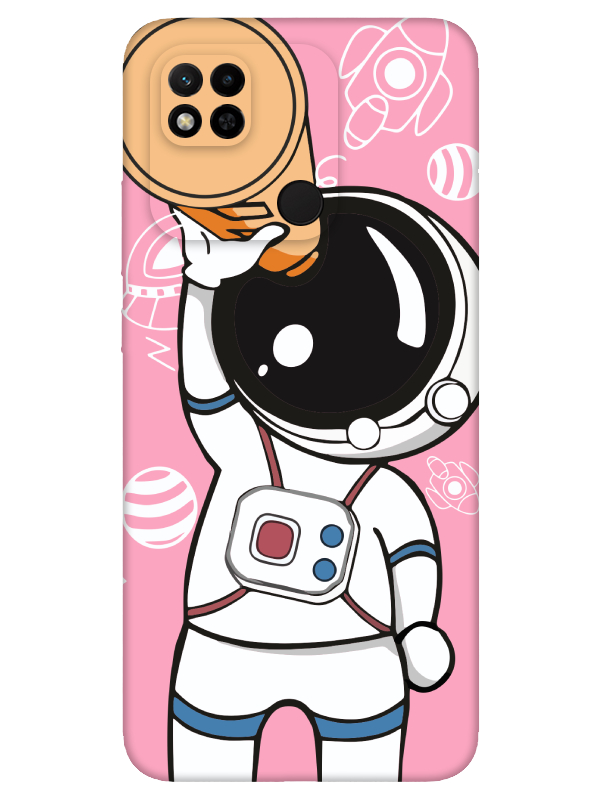 Redmi%2010A%20Astronot%20Pembe%20Telefon%20Kılıfı