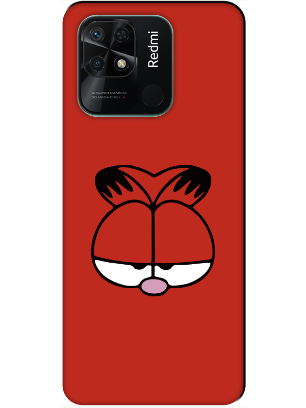 Redmi%2010C%20Garfield%20Kırmızı%20Telefon%20Kılıfı