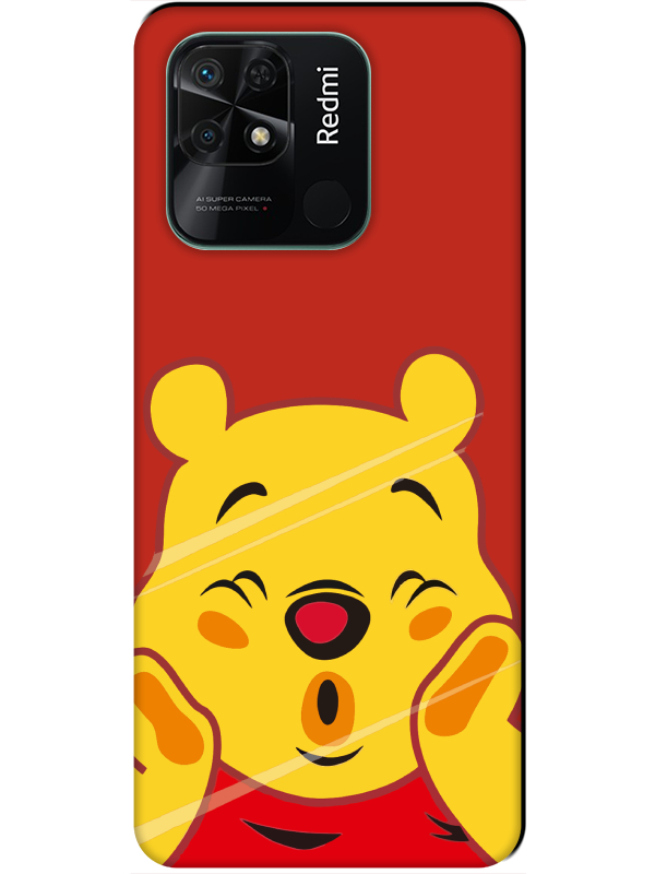 Redmi%2010C%20Winnie%20The%20Pooh%20Kırmızı%20Telefon%20Kılıfı