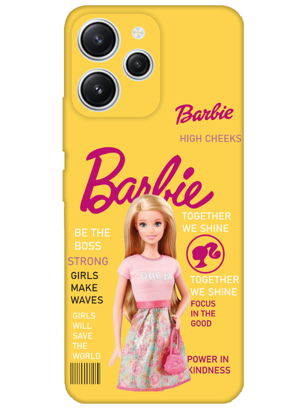 Redmi%2012%20Barbie%20Sarı%20Telefon%20Kılıfı