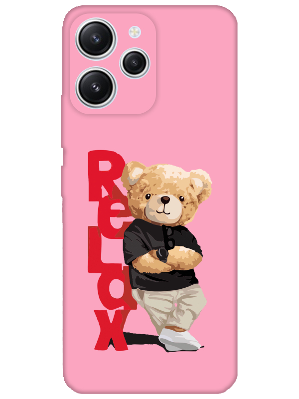 Redmi%2012%20Teddy%20Bear%20Relax%20Pembe%20Telefon%20Kılıfı