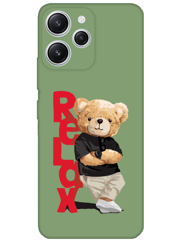 Redmi%2012%20Teddy%20Bear%20Relax%20Yeşil%20Telefon%20Kılıfı