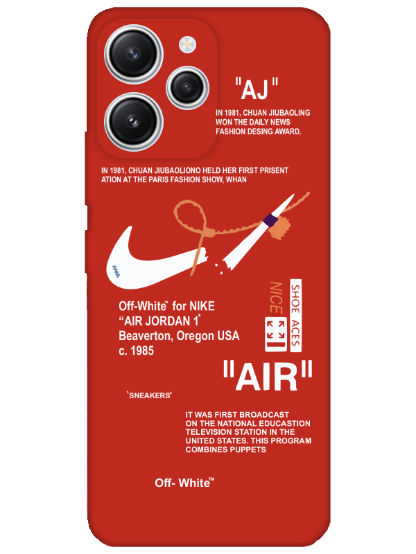 Redmi%2012%20Nike%20Air%20Kırmızı%20Telefon%20Kılıfı